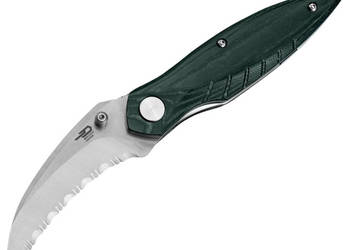 Nóż składany Bestech Mantidae Green Micarta, Satin/Stonewashed F/S 14C28N…