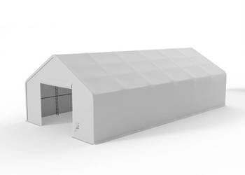 Hala namiotowa z dwuspadowym dachem 6,1x12,2m PVC 750g/m2