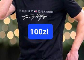 Czarny T-shirt Tommy rozm XL
