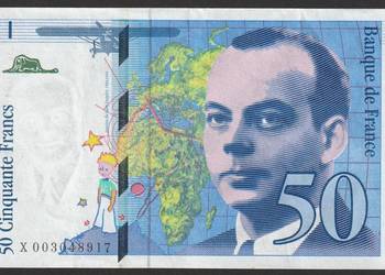FRANCJA 50 FRANKÓW 1992 - de Saint-Exupery - X