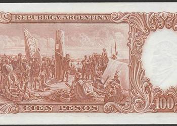 ARGENTYNA 100 PESOS 1969 - STAN BANKOWY UNC