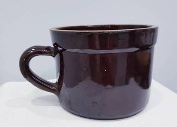 Stary kamionkowy garnek z prl-u