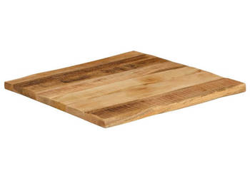 Blat stołu z naturalną krawędzią 40x40x38 cm drewno mango WM-370678