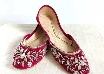 Indyjskie buty baleriny  khussa 37 38 zdobione orient boho k