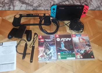 Konsola Nintendo swith OLED z akcesoriami i grami