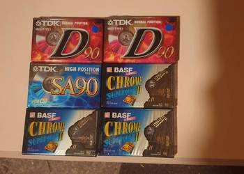 Kasety magnefonowe tdk i basf  90 nowe 6 sztuki
