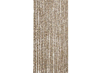 Zasłona przeciwko owadom beżowo-brązowa 100x200 cm szenil WM-377389