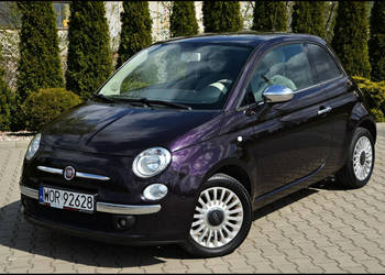 Fiat 500 1.2*70KM*Panorama*Klima*Alu*Violet Purple*Kredyt*City*Zarejestrow…