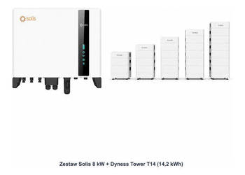 Zestaw Solis 8 kW + Dyness Tower T14 14,2 kWh