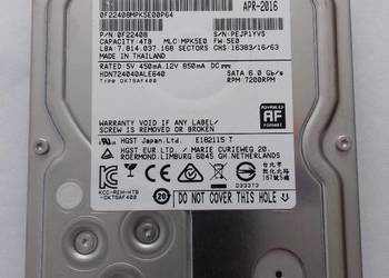DYSK HDD 4TB HGST HDN724040ALE640 SATA III 7200RPM