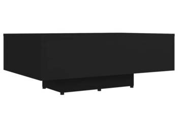 Stolik kawowy czarny 85x55x31 cm materiał drewnopochodny WM-803381