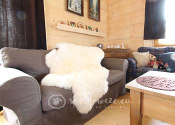 Naturalna skóra owcza / biała / S,M,L,XL,XXL