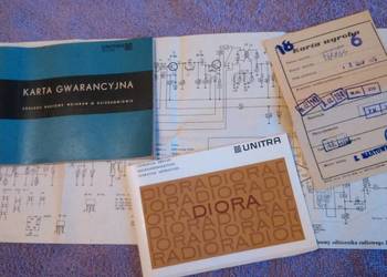 Radio Junior, schemat, instr., karta gwar. wyrobu,PR