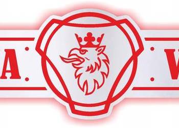 Lustro LED, SCANIA długie 100x25 podświetlane 24v JAKOŚĆ AFLED podświetlana