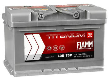 Akumulator 75Ah 730A FIAMM TITANIUM PRO Prawy Plus