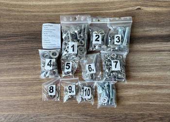 NOWY KOMPLET ŚRUB ŚRUBY NIERDZEWNE PEGAZ M750 ROMET