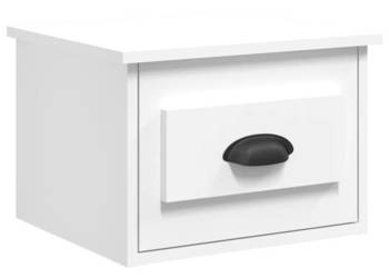 Wisząca szafka nocna biała 415x36x28 cm WM-816376