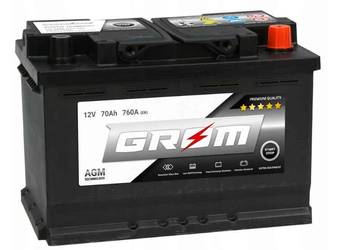 Akumulator GROM AGM START&STOP 70Ah 760A Prawy Plus