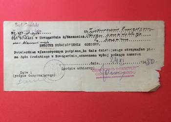 ( 1707 ) Zwrotne Sądowe Poświadczenie Odbioru