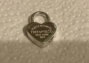 Srebrna zawieszka/wisiorek w kształcie kłódki Tiffany