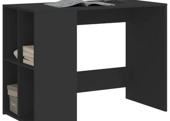 Biurko czarne 102x50x75 cm materiał drewnopochodny WM-840542