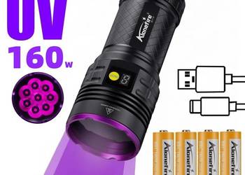 Latarka ultrafioletowa UV Alonefire SV118 160W 8 Core wersja 365nm