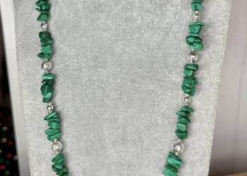Naszyjnik z malachitu - 66cm