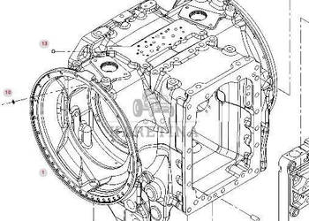 Fendt 924 Vario SCR Obudowa Osi Tylnej 0046945000012 1030112000000