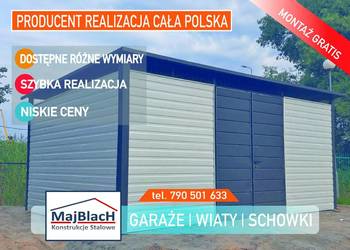 Garaż Blaszany Na narzędzia Schowek-Wiata Blaszak ogrodowa – Maj-Blach