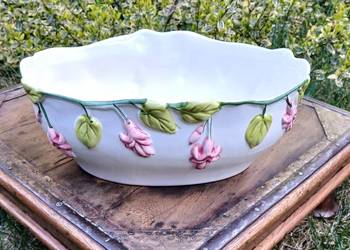 Ceramiczna doniczka podłużna osłonka na kwiaty