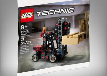 Zestaw NOWY LEGO Polybag 30655 Technic Wózek Widłowy z Paletą MISB