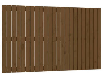 Wezgłowie łóżka miodowy brąz 147x3x90 cm lite drewno sosnowe WM-824896