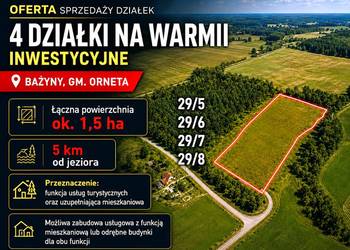 WARMIA 1,5 ha POD INWESTYCJĘ TURYSTYCZNĄ