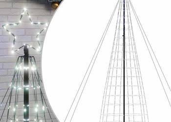 vidaXL Choinka LED 1534 LED Zimna biel 503 cm(SKU:4016457)