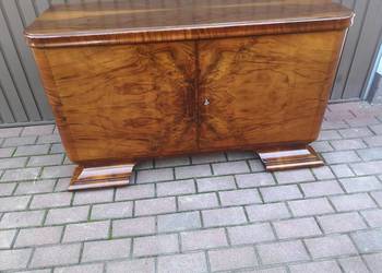 Komoda ART-DECO RTV Niska 130 Orzech Zgrabna Stara Antyk Po Renowacji.