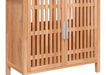 Szafka pod umywalkę 66x29x615 cm drewno z orzecha włoskiego WM-350355