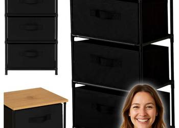 Regał Gotel 40cm x 68cm x 30cm CZARNY