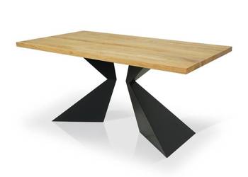 Stół OSUNA z blatem z litego drewna dębowego 200 cm x 100 cm