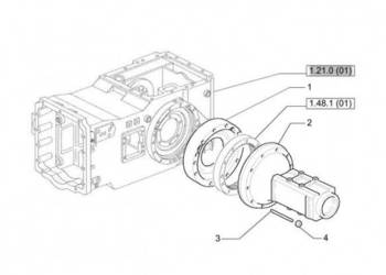 New Holland T6010 T6090 T6070 Pochwa mostu napedow 47124320