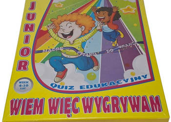 Wiem więc wygrywam, Quiz edukacyjny, Junior, Albino (Zabawka, gra planszowa
