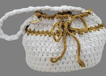 Torebka woreczek z kordonka-handmade