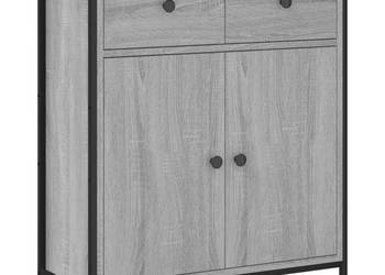 Szafka szary dąb sonoma 70x30x80 cm materiał drewnopochodny WM-835527