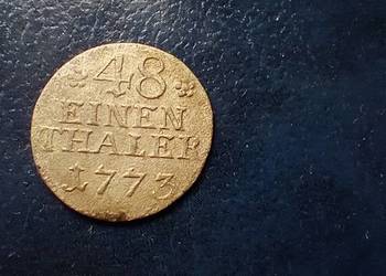 Stare monety 1/48 1773 kwiat Niemcy srebro