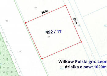 Działka budowlana 1020m2, Wilków Polski