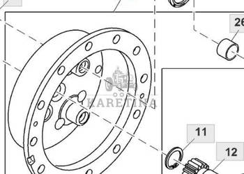John Deere 8360R Kosz Nośnik Satelitów Przedniej Zwolnicy CZĘŚCI R275130