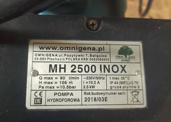 pompa hydroforowa Omnigen MH 2500 INOX + zbiornik 100 L