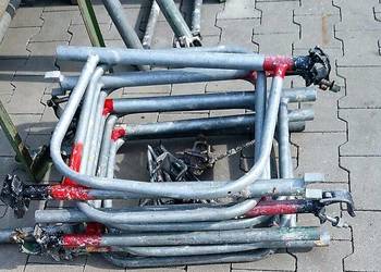 Rusztowanie 25,79 m2 używane, wymiary 6,14x4,2m podest stalowy 3,07