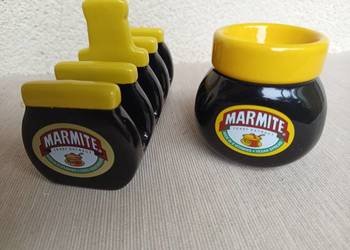 Stojak na tosty i pojemnik na drzem lub miód MARMITE Nowy komplet wyjatkowy