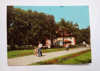 Pocztówka z Łeby z 1983r. + Znaczek