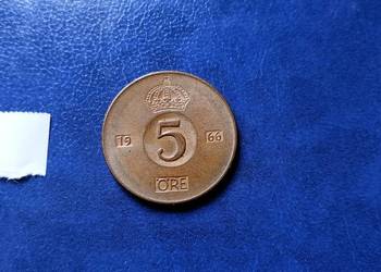 Stare monety 5 ore 1966 Szwecja Stare monety 5 ore 1966 Szwecja